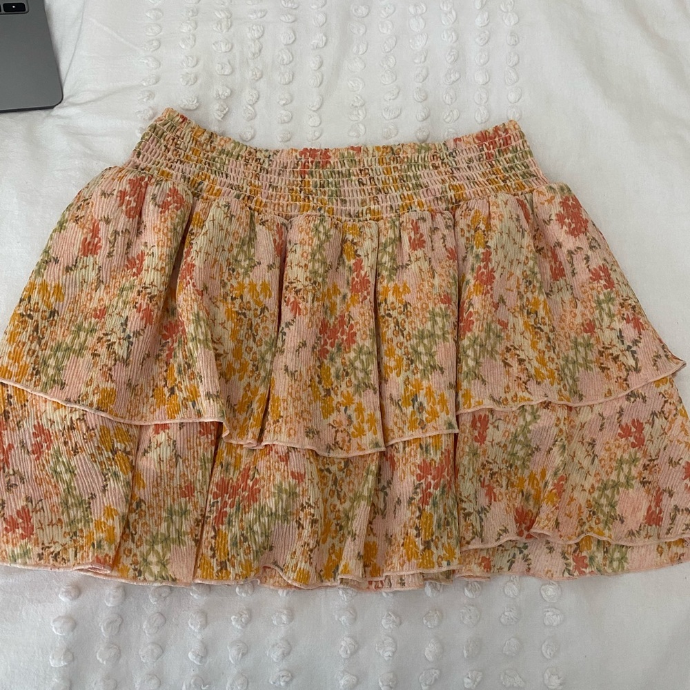 Forever 21 flowy flower skirt